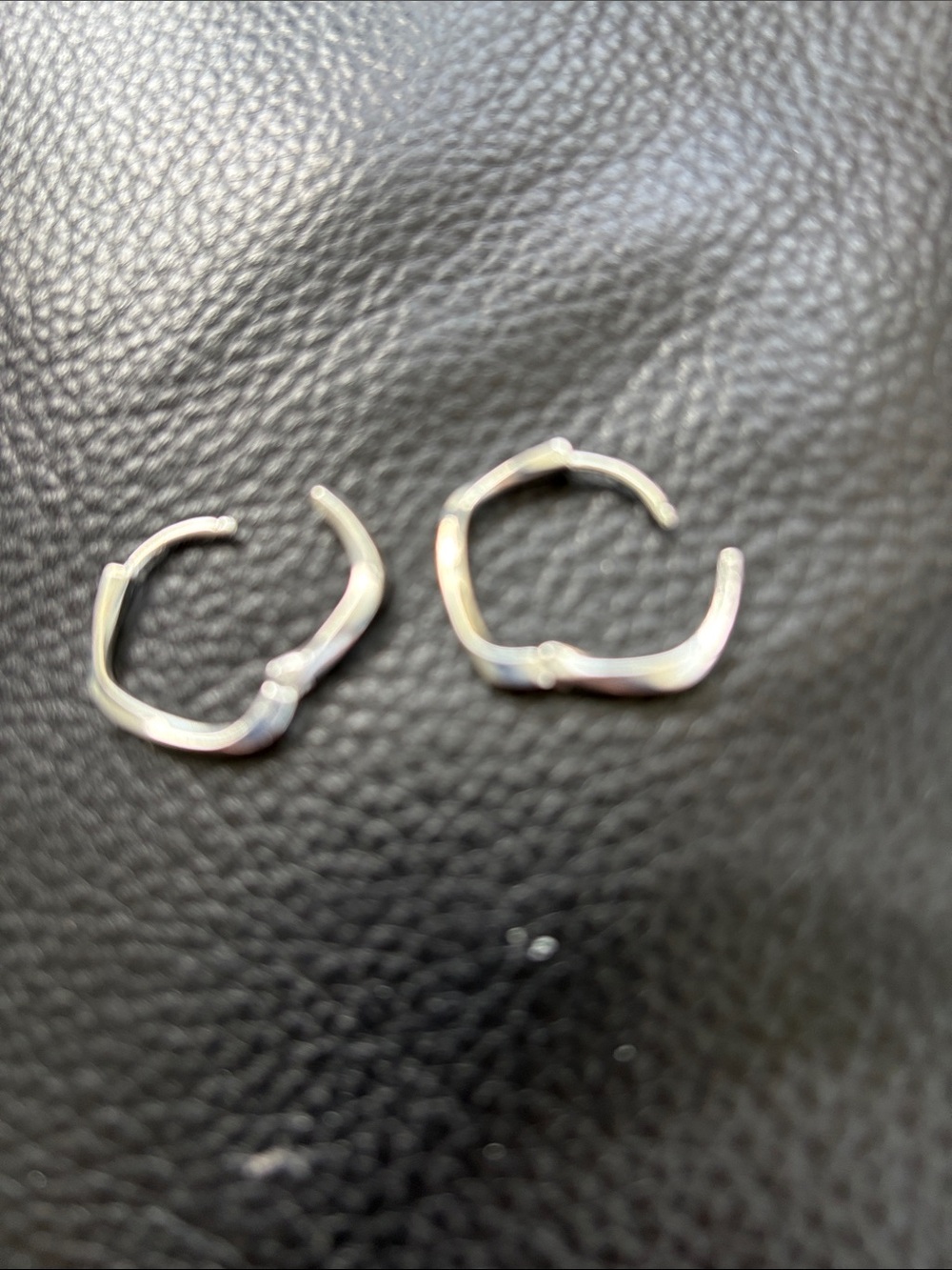 925 Sterling Silver Geometric Hoop Earrings Möbius Earrings  Brand New - Picture 5 of 8